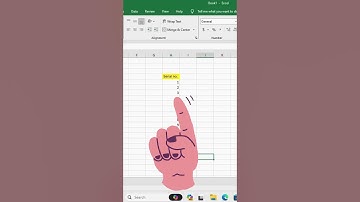 Serial Number Shortcut Key in Excel #excel  #windows#viral #shorts #video