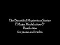Capture de la vidéo "The Beautiful Mysterious Statue" F Major Modulation & Resolution
