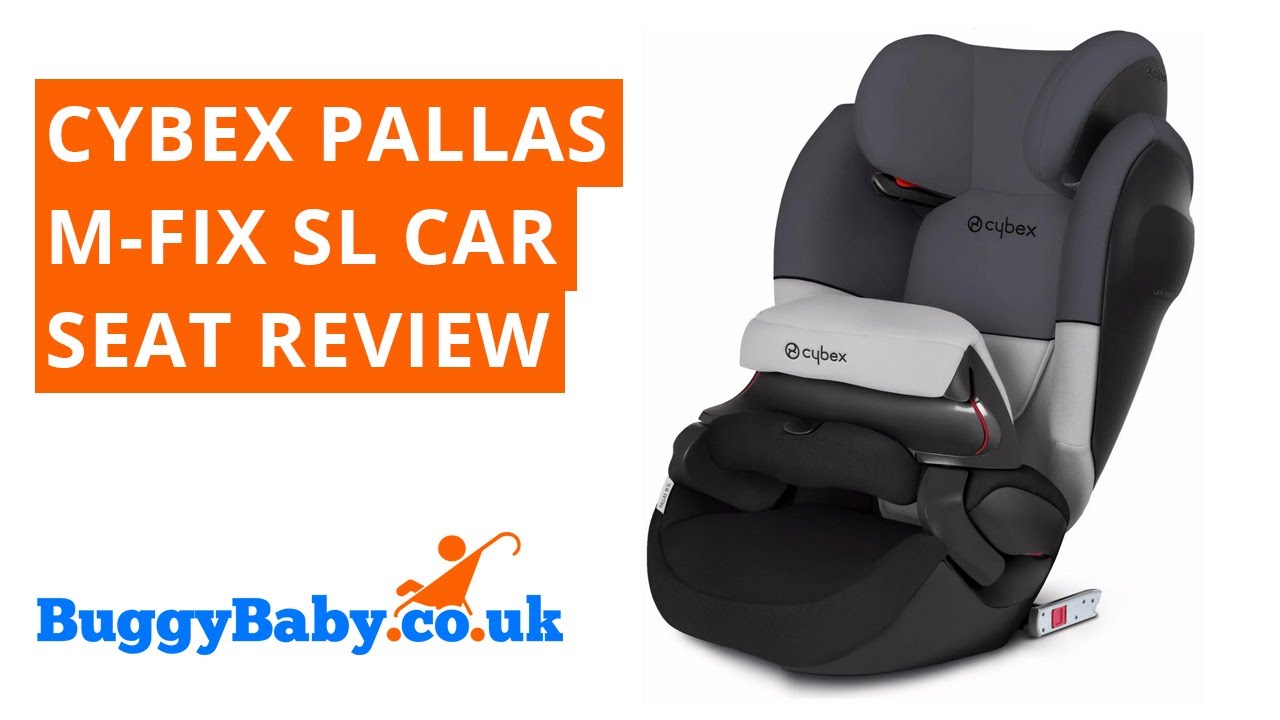 CYBEX Silver Pallas-Fix 2-in-1 Child's Car Seat, Pure Black