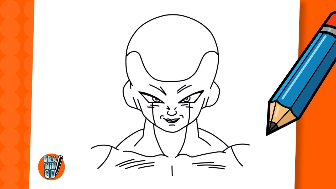 COMO DESENHAR O FREEZA - Como Desenhar o Freeza Passo a Passo - do Dragon  Ball Z (Fácil e Devagar) 