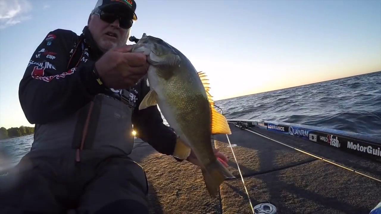 bass fishing at night Tommy Biffle beats big waves and smallies at Mille Lacs