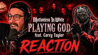 ABSOLUTES MONSTER! 🔥Motionless In White "Playing God (feat. Corey Taylor)" Reaction | Anergizer