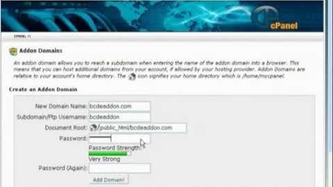 Learn about creating and managing addon domains in cPanel