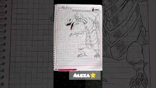 Día número2 haciendo portadas de Yu-Gi-Oh,Dragón blanco de ojos azules #dibujosamano #dibujo #dragon