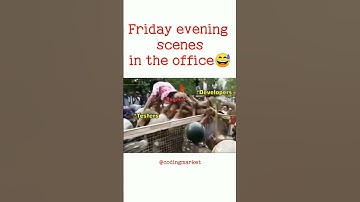 Friday evening scenes in the office😅🤣😂#manager #coders #programmers #clientes #viral #shorts