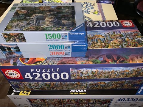 42,000 piece jigsaw puzzle timelapse 