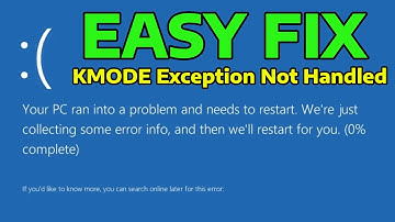 (2025) Fix Stop KMODE EXCEPTION NOT HANDLED Windows Error
