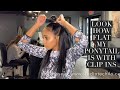 How I used my clip ins for a easy half up and down style