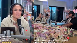 Jlo is live in Instagram podcast