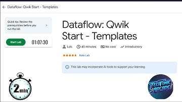 Dataflow: Qwik Start - Templates 2025 Easy solution