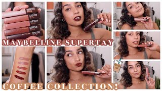 NEW Maybelline Superstay COFFEE Edition Matte Ink Lipsticks Review