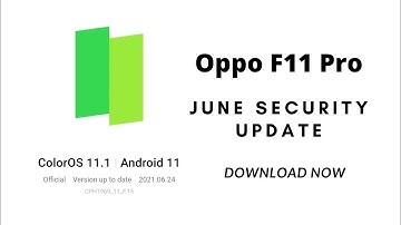 Oppo F11 Pro Official Update | June Security Patch Update | CPH1969_11_F.15