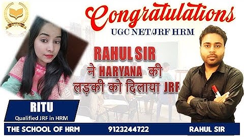 Ugc net result 2023 | Jrf qualified | #trending #viral #shorts #net #hrm  @TheschoolofHRM