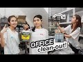 Cleaning Our NEW OFFICE! 🙈 | Princess And Nicole