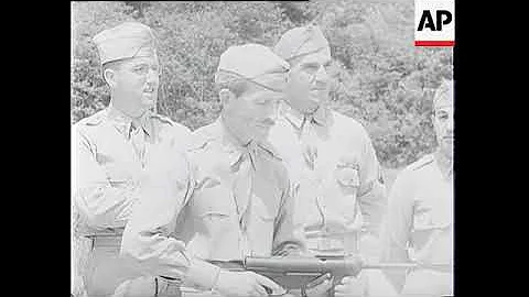 DEMONSTRATION OF 45 CAL SUB-MACHINE GUN