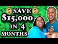 How We Saved $15,000 in 4 Months | Money Saving Tips | Budgeting Tips