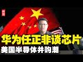 华为任正非谈制造芯片：和平需实力！美国半导体企业掀并购潮，需解决2大难题！