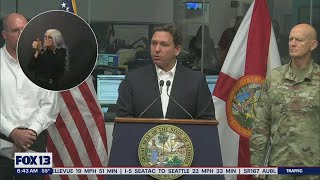 Florida Gov. Ron DeSantis gives updates on Hurricane Ian | FOX 13 Seattle