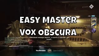 Easy Master Vox Obscura Cheese - Dead Messenger Catalyst Guide & Ivory Empress Sparrow