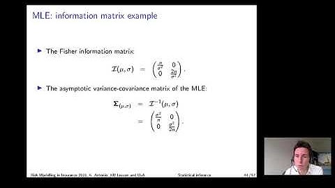 2019 01 16 Risk modelling in insurance   Part I   Calibration and Inference