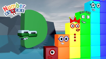 Alphabet Lore D Jump and Count Numberblocks Step Squad 1-50