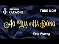 KARAOKE | Áo Lụa Hà Đông | TONE NAM | Elvis Phương | Official Làng Văn