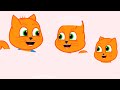 Cats Family in English - Foam Experiment Cartoon for Kids