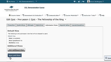 Quiz Submission Views