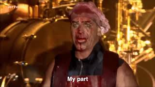 Rammstein - Mein Teil live hurricane festival 2013 (English Lyrics/Subtitles)