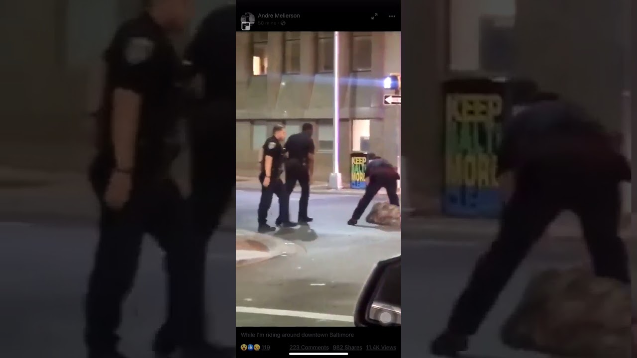Woman Hits Baltimore Police Officer And Gets Knocked Out 2020 Youtube