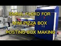 Bosniatesting and adjustment of small 2colors printing rotary diecutting machine mini box maker