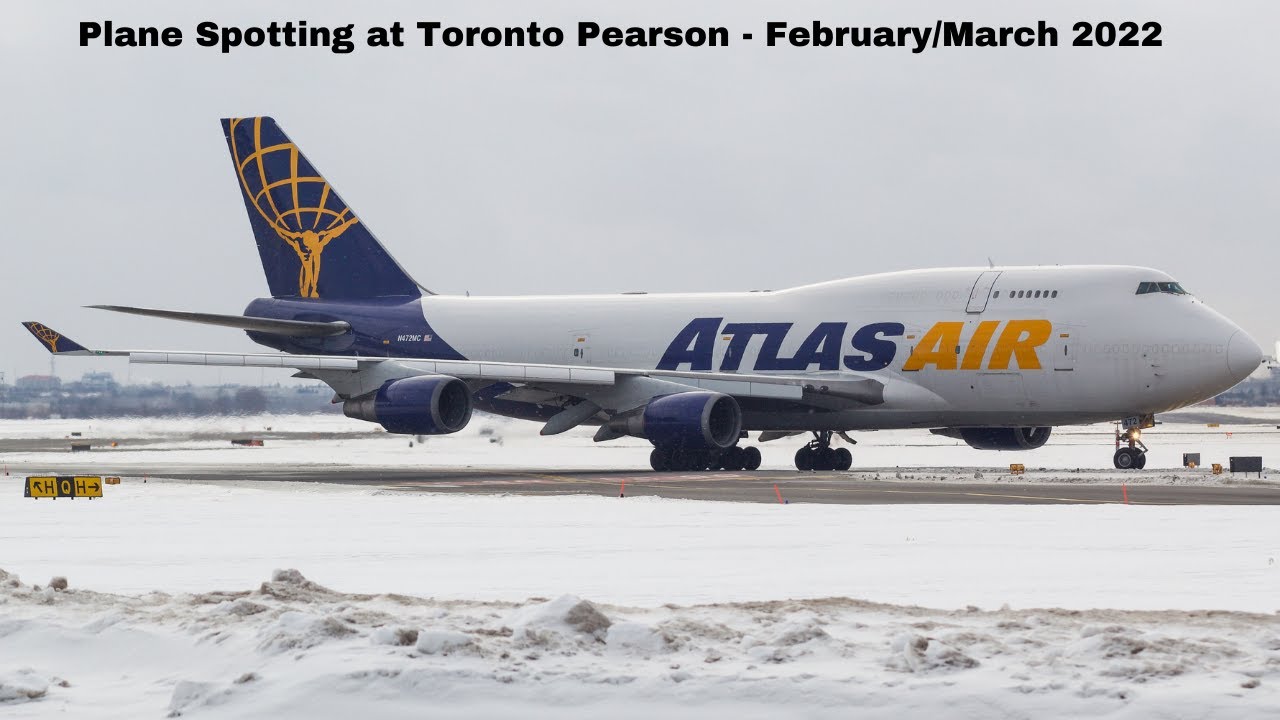 30+ Minutes of Plane Spotting at Toronto Pearson Int'l Airport | February/March 2020