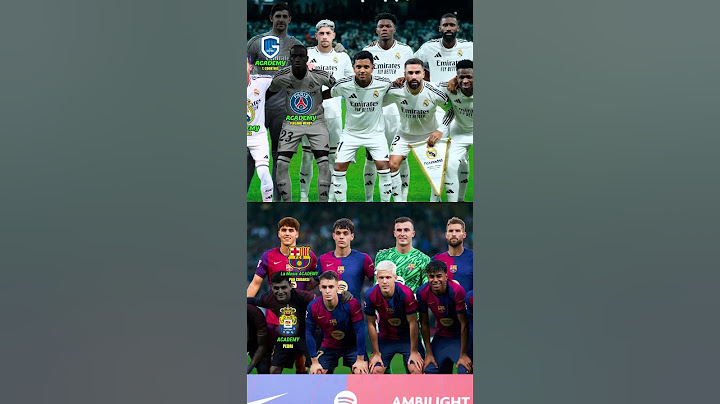 REAL MADRID VS BARCELONA | Player Academy Club #bintangbola #squad