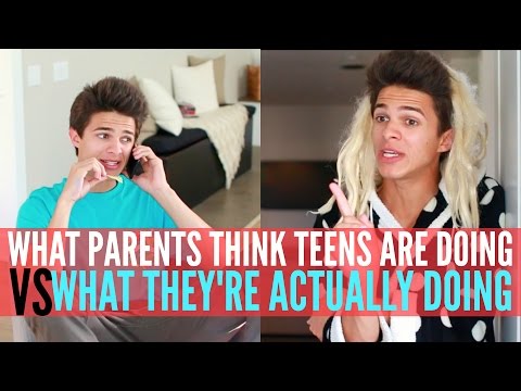 What Parents Think Teens are Doing VS What They're Actually Doing | Brent Rivera