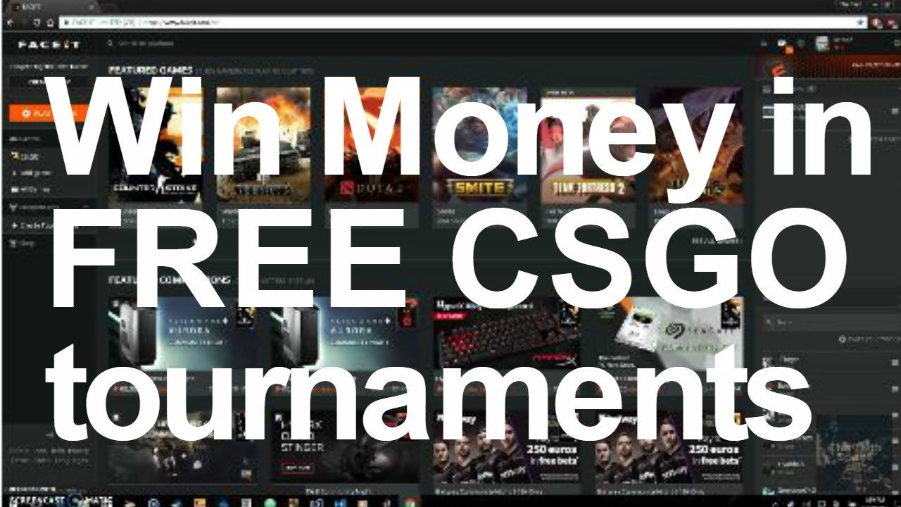 Free CSGO Pro Tournament Website! ( How to Use Faceit )