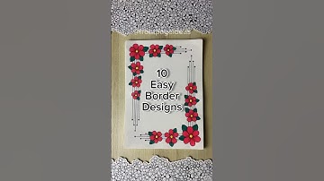 10 Easy front page design for school projects and idea note journals | Aesthetic Girl #shorts #howto