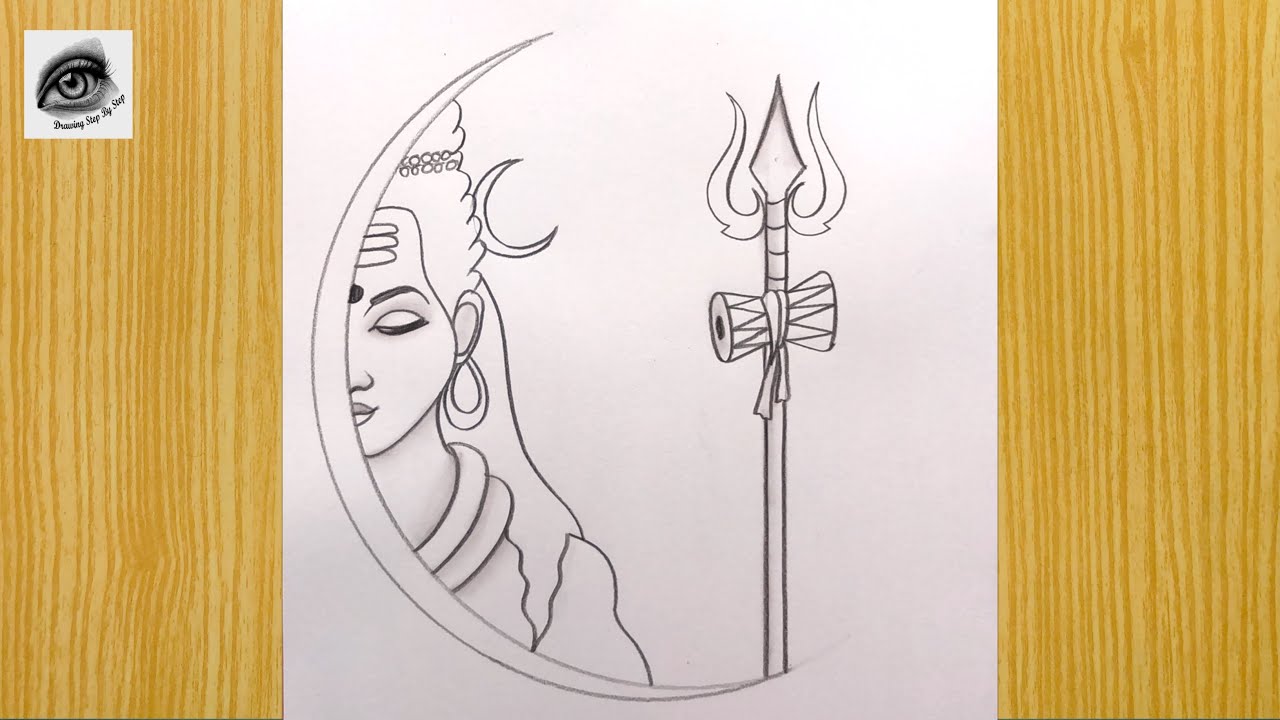 How to Draw Lord Shiva behind Shivling | Easy Lord Shiva Drawing Step by  Step | Easy drawings, Pencil drawings easy, Easy mandala drawing