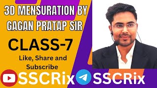 3D Mensuration Class -7 By Gagan Pratap Sir //SSC CGL, GD, MTS...//#2dmensuration #gaganpratapmaths