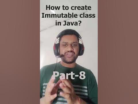 How to create an Immutable class in Java? #shorts #ytshorts #java # ... image.