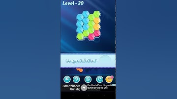 BLOCK! Hexa Puzzle! Novice Level 20 (Basic) - Lösung Solution Walkthrough