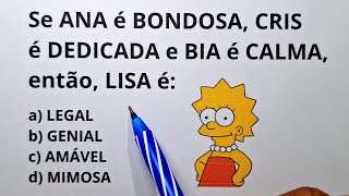 5 QUESTÕES DE RACIOCÍNIO LÓGICO - Nível 1 - Prof.Marcelo