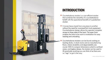 [STAXX] Electric Counter Balance Stacker CBES Series, Custom Pallet Stackers Manufacturer