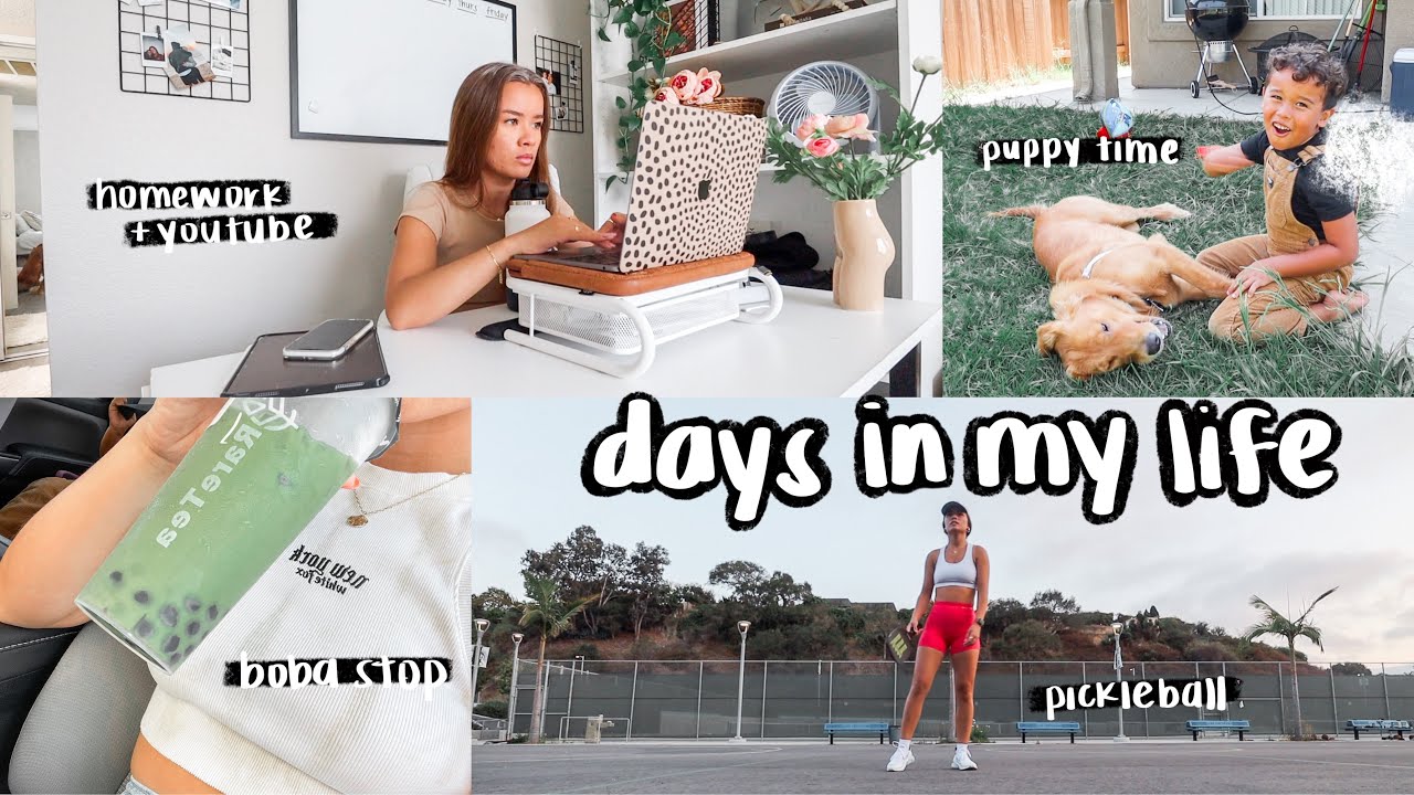VLOG: pickleball, urban outfitters & target haul, getting boba, getting work done & more!