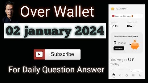 Over Wallet Quiz Answer today 19 january 2024.