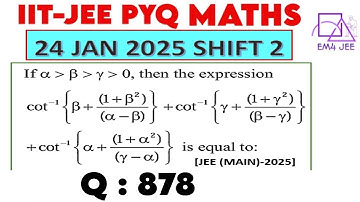 If α β γ0, then the expression (cot)^(-1) {β+((1+β^2 ))/(α-β)} + (cot)^(-1) {γ+((1+γ^2 ))/(β-γ)}+ (c