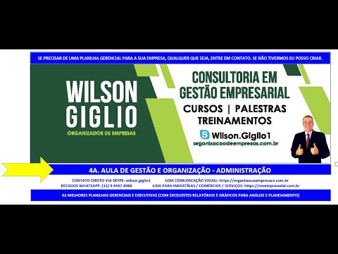 Aula 4 Semana de Aula de Organização e Gestão - Depto Administração Aula 4 Semana de Aula de Organização e Gestão - Depto Administração