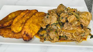 Tapé Tapé and Pork/ Cameroon pork recipe #pork #tapetape #cameroonfood #afroyums #foryou