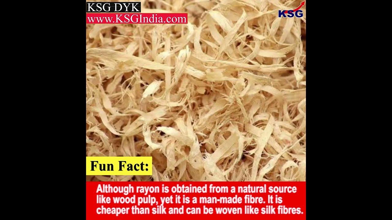 KSG DYK Which of the following fibre is known as ‘artificial silk’? upsc upscmcq YouTube