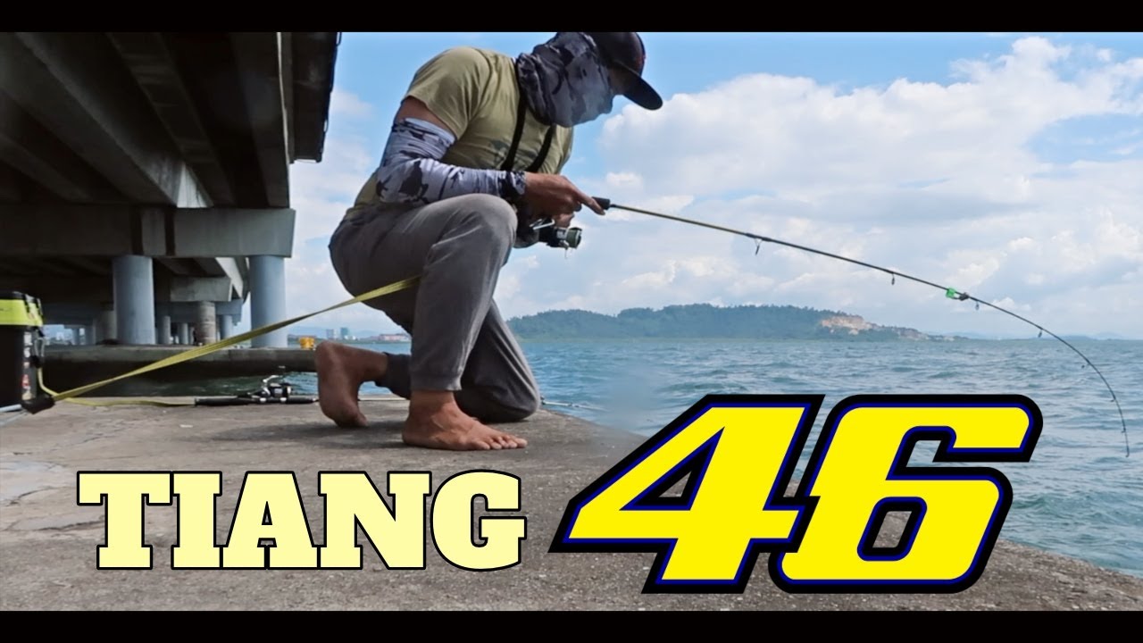 Fishing at 'Tiang 46' of the PENANG BRIDGE