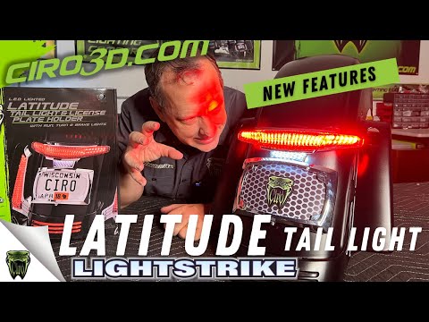 ciro-latitude-tail-light-&-license-plate-holder-with-lightstrike-lighting!